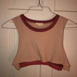 Silence + Noise Crop Tank with Mesh Built-in Bra